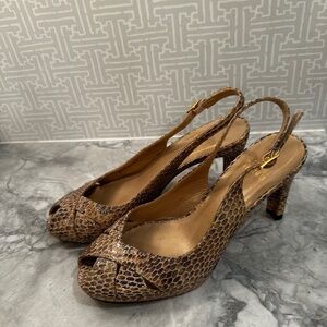 Stuart Weitzman peep toe heels